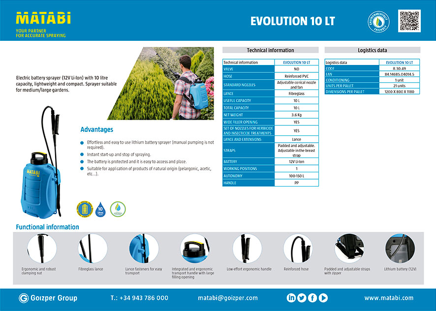 Evolution 10 lt downloadable catalogue