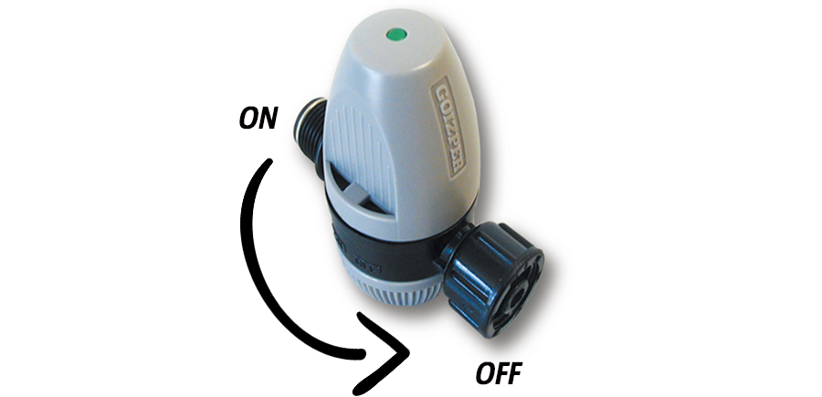 Pressure regulator off position