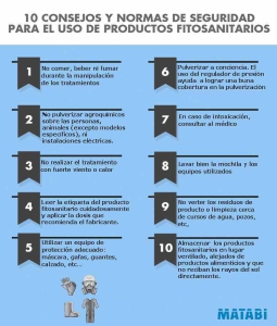 10 CONSEJOS Y NORMAS DE SEGURIDAD PARA EL USO DE PRODUCTOS FITOSANITARIOS