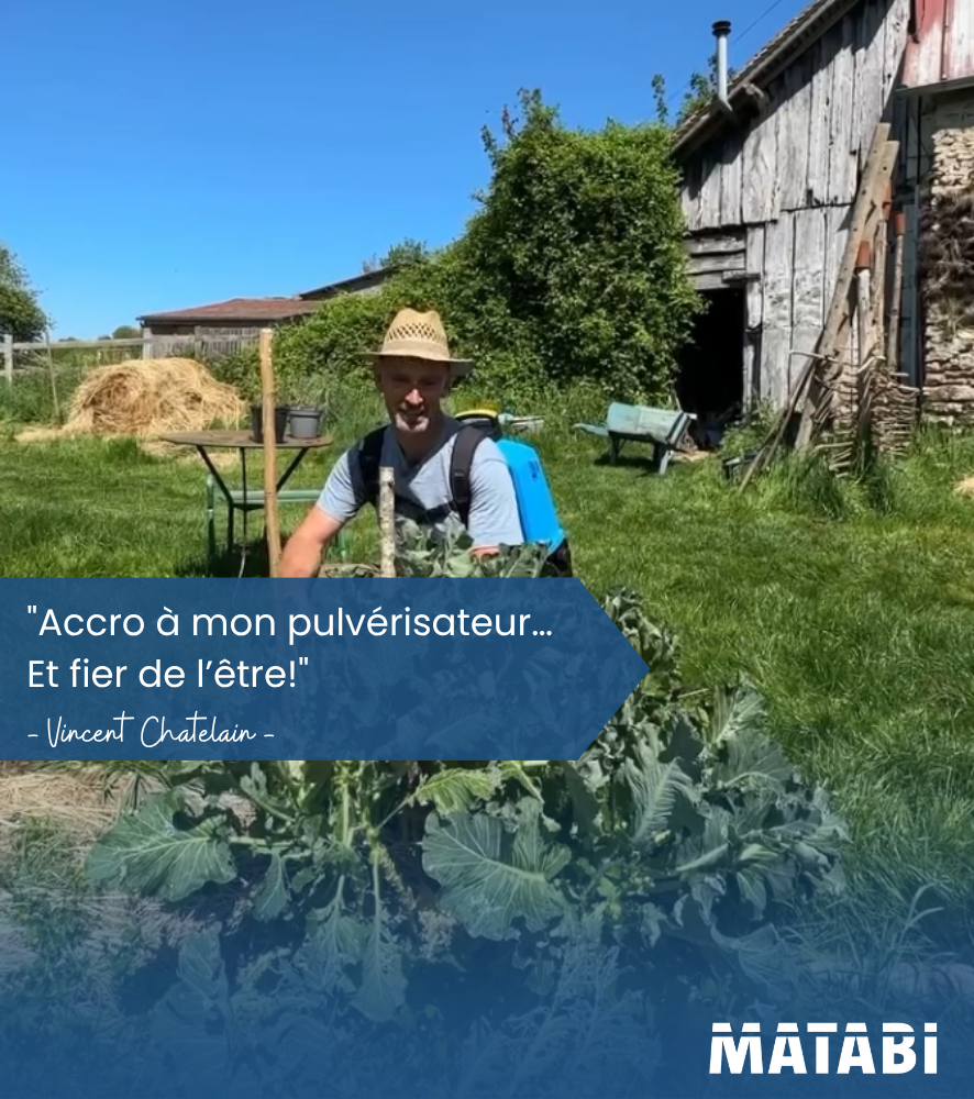 Pulvérisateur électrique Matabi e15LTC dans potager